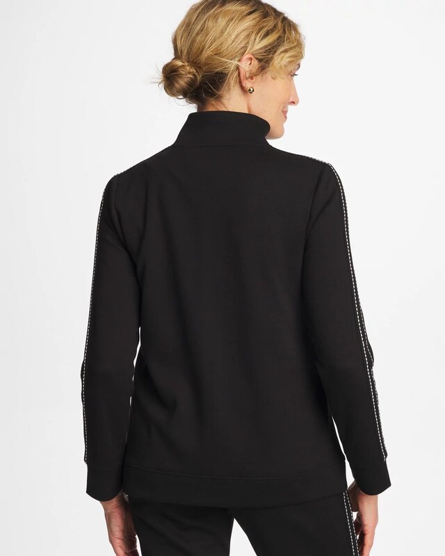 Zenergy Double-Knit Pick Stitch Jacket - image 3
